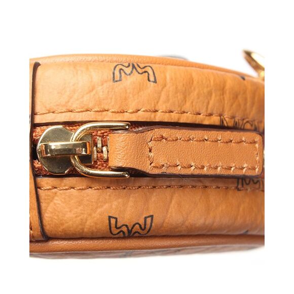 Pre Loved MCM  Patricia Visetos Coin Purse Cognac - Picture 6 of 8